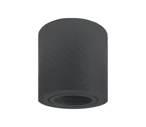 Svietidlá Prezent  - Bodové svietidlo LOTAR 1xGU10/50W/230V pr. 8 cm čierna 