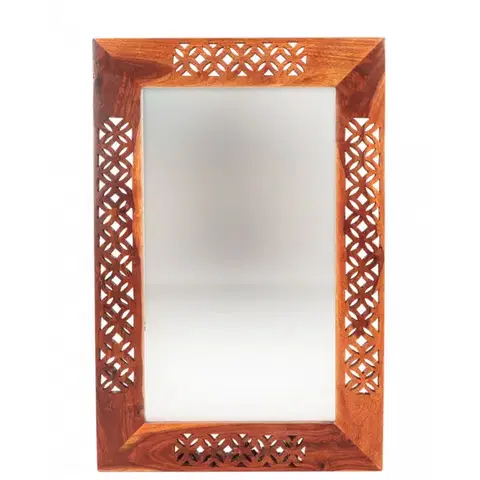 Zrkadlá Zrkadlo Mira 60x90 indický masív palisander