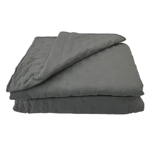 Prehozy na posteľ Prikrývka na posteľ Alma 170x220 cm antracit Merkury Home