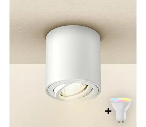 Svietidlá BRILAGI - LED RGBW stmievateľné bodové svietidlo MIA 1xGU10/4,8W/230V 84x80 mm biela BG0591+AI2382