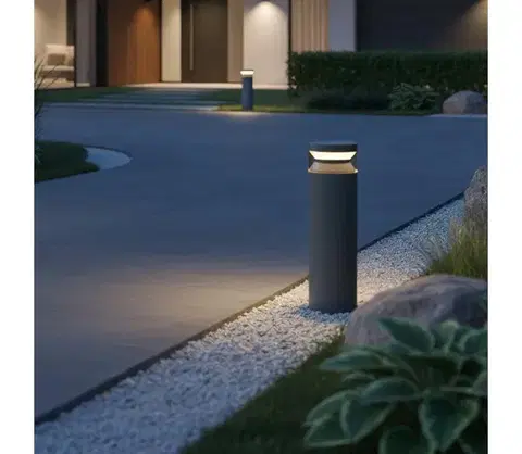 Záhradné lampy Ideal Lux - LED Vonkajšia lampa BOEING LED/14W/230V 40 cm IP65 antracit 327242