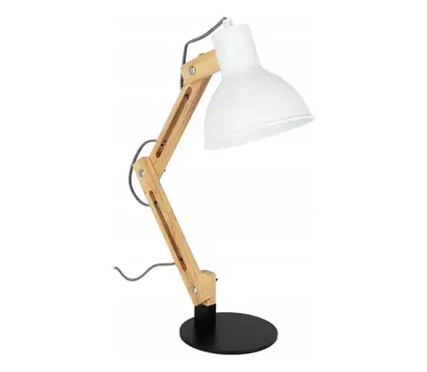 Lampy SmartLED Stolná lampa 1xE27/40W/230V biela/čierna 7888
