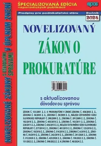 Zákony, zbierky zákonov Novelizovaný zákon o prokuratúre 5/2024