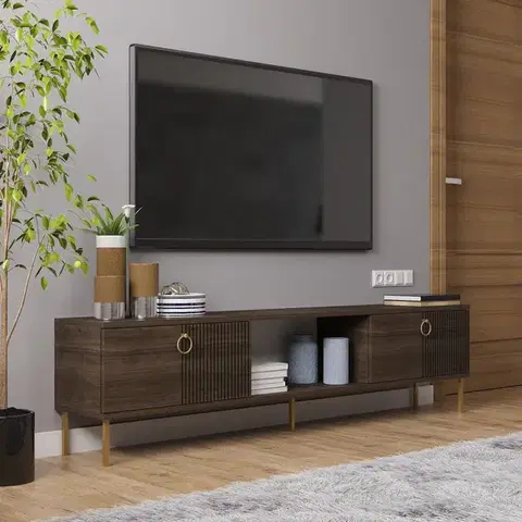 TV stolíky TV stolík Paye - Walnut