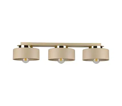 Svietidlá Keter Lighting Stropné svietidlo IGNIA 3xE27/60W/230V béžové/zlaté 3390