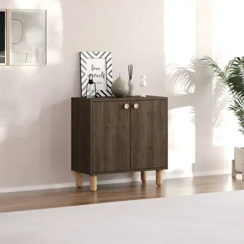 Komody Viacúčelová skrinka Lina - Walnut