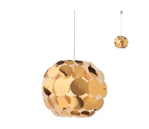 Svietidlá Redo 01-1508 - Luster na lanku ODEON 1xE27/42W/230V pr. 36 cm zlatá 01-1508