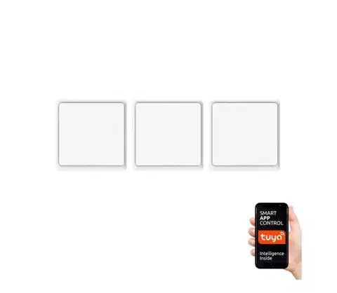 LED osvetlenie  NEO 07506C - SADA 3x Vypínač 1-tlačidlový SMART 3xCR2430 Zigbee 3.0 Tuya 07506C