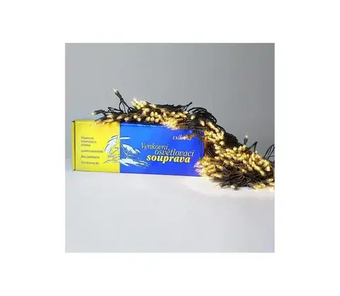Vianočné dekorácie  vonkajší svetelný reťaz 80x1,5V/0,07A/27m IP44 165081.C