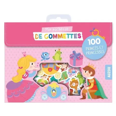 Nalepovačky, vystrihovačky, skladačky 100 samolepek - princes et princesses/princové a princezny