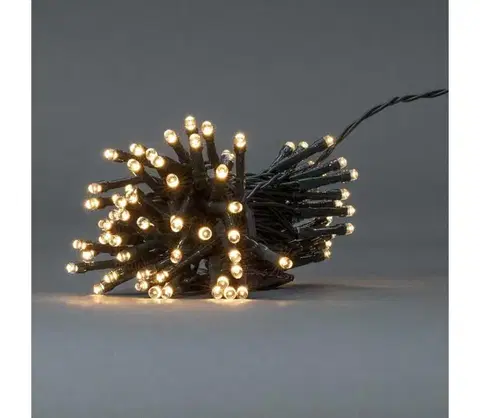 LED osvetlenie  CLBO48 - LED reťaz 48xLED/7 funkcií/3xAA 4,1m IP44 teplá biela CLBO48