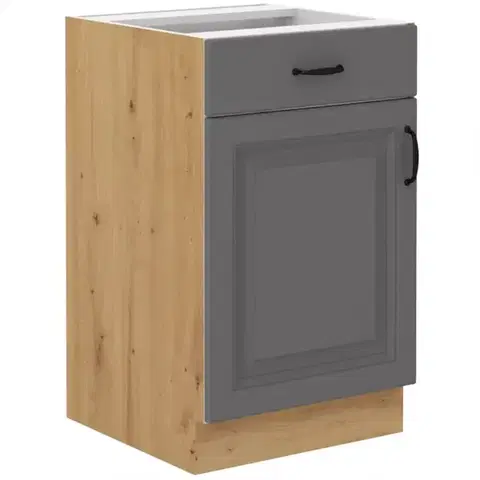 Kuchynské skrinky stojace Kuchynská skrinka Stilo dustgrey/artisan 50d 1f 1s bb