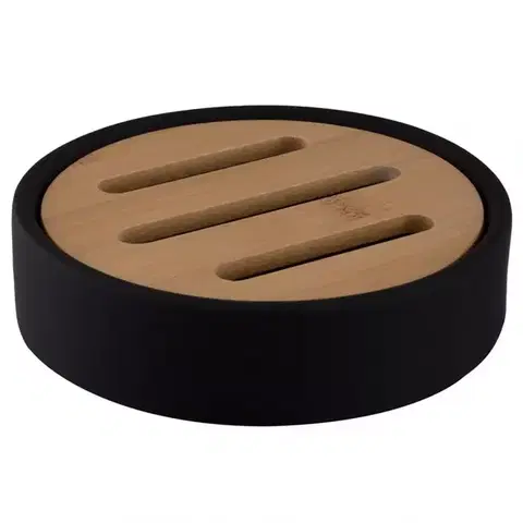 Kúpeľňové doplnky Mydlovnička Umbra čierna 07982