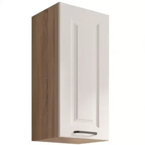 Kuchynské skrinky visiace Kuchynská skrinka Smart  30g Sonoma/Biely Mat