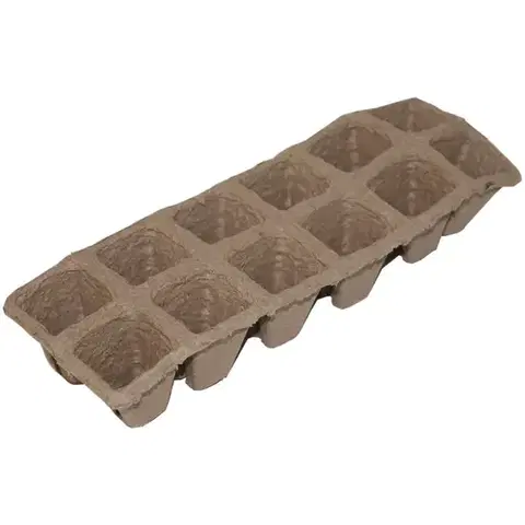 Záhrada Kvetináč rašelinový 2x6 (12 téglikov) / 28x9x5cm SH-S03