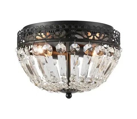 Svietidlá Markslöjd 108598 - Stropné svietidlo ETIENNE 2xE14/40W/230V čierna 108598