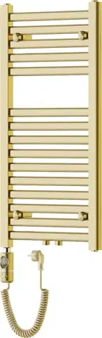 Radiátory do kúpeľne MEXEN/S - Hades radiátor + vykurovacia tyč 800 x 400 mm, 300 W, zlatá W104-0800-400-2300-50