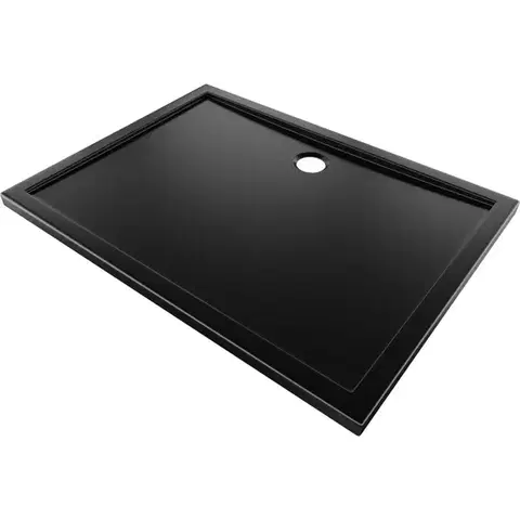 Vane MEXEN - Flow sprchová vanička obdĺžniková slim 85 x 90, čierna mat 46R708590