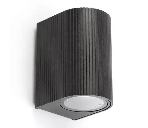 Svietidlá FARO Barcelona FARO 70322 - Vonkajšie nástenné svietidlo ESTELA 1xGU10/5W/230V IP65 čierna 70322