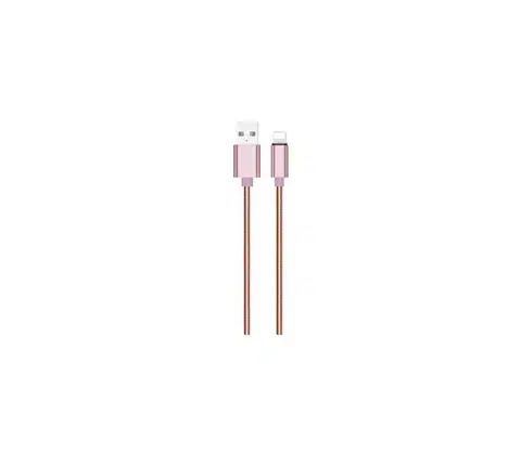Predlžovacie káble Winner Group - USB kábel Lightning / USB-A 1m ružová WINKALIGHMEPI