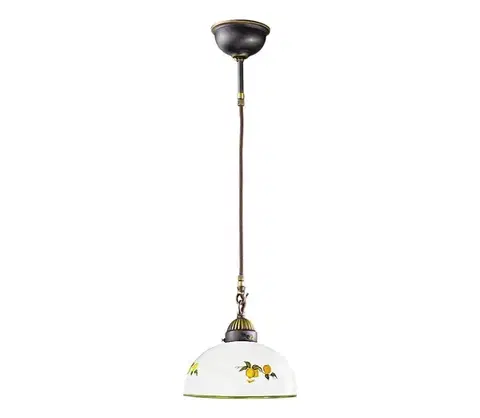 Svietidlá Kolarz 731.30.129 - Luster na lanku NONNA 1xE27/75W/230V pr. 30 cm citróny 731.30.129