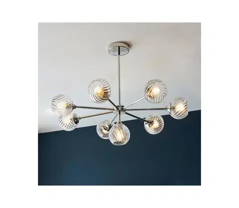 Svietidlá Endon 104051 - Luster na tyči ALLEGRA 8xE14/7W/230V lesklý chróm 104051