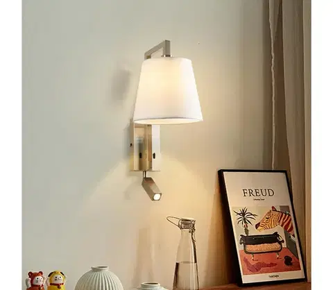 Svietidlá BRILAGI - LED Nástenná lampa RAYA 1xE14/40W/230V + LED/3W biela/matný chróm BRI206