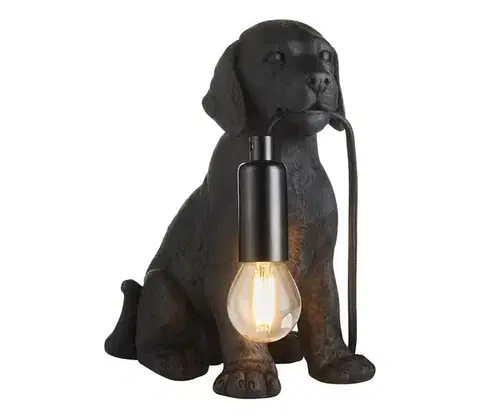 Lampy Endon 107365 - Stolná lampa PUPPY 1xE14/7W/230V čierna 107365