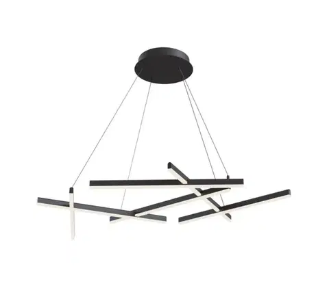 Svietidlá Maytoni MOD016PL-L75B - LED Luster na lanku LINE LED/79W/230V čierna MOD016PL-L75B