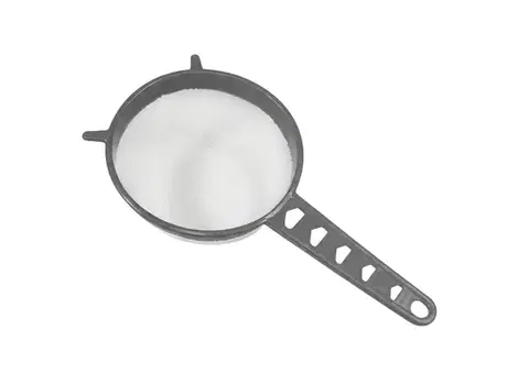 Cedníky TVAR - Cedník tmavo šedý priemer 18 cm umelá hmota