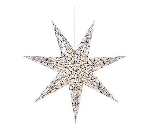 Vianočné dekorácie Markslöjd 704876 - Vianočná dekorácia KARLA 1xE14/25W/230V biela 75 cm 704876
