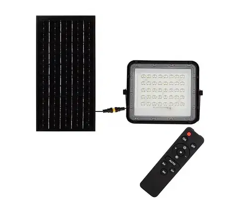 LED osvetlenie  LED Vonkajší solárny reflektor LED/10W/3,2V IP65 4000K čierna + DO 7824
