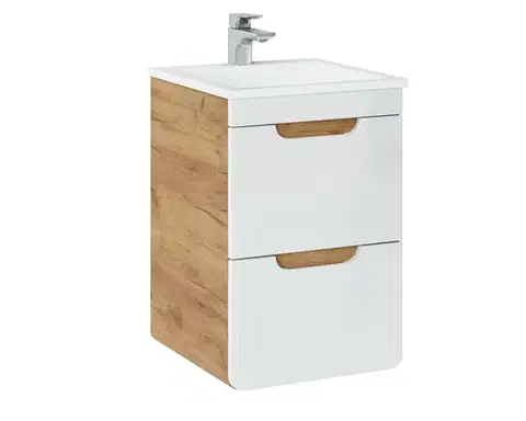 Skrinky s umývadlom ArtCom Kúpeľňová skrinka s umývadlom ARUBA White U40/2 | 40 cm