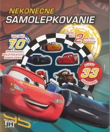 Nalepovačky, vystrihovačky, skladačky Nekonečné samolepkovanie: Autá