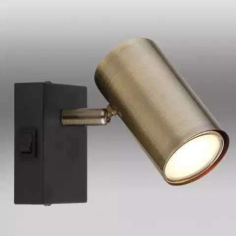 Lampy do obývačky Nástenná lampa 547911-1M mosadz  K