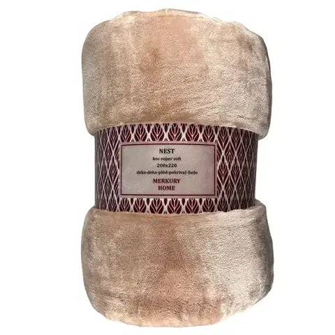 Ozdobné prikrývky Deka Nest Super Soft svetloružová 200x220 Merkury Home
