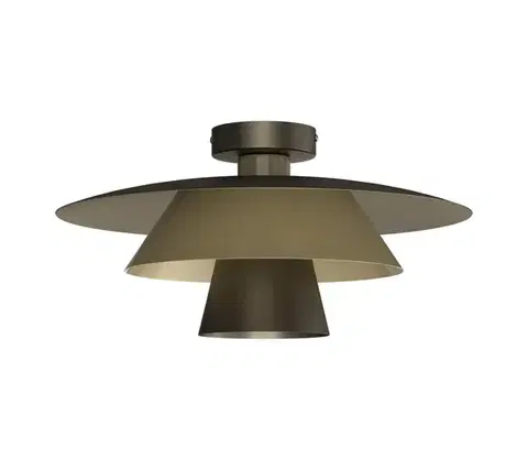 Svietidlá  Stropné svietidlo PLATO 1xE27/15W/230V pr. 38 cm bronzové 4499