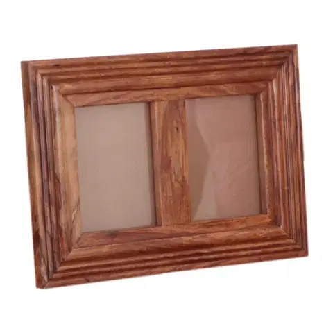 Klasické fotorámčeky Fotorámček pre 2 foto Kali indický masív palisander