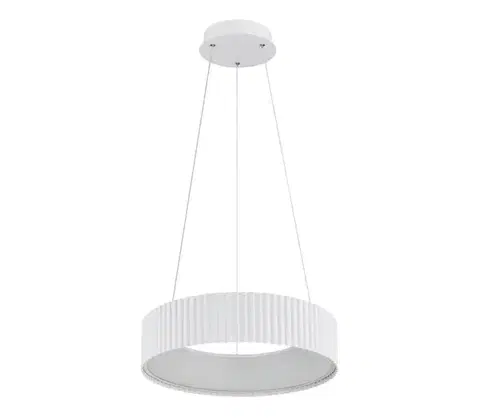 Svietidlá Globo 15924W - LED luster na lankách KEMP LED/45W/230V pr. 46 cm biela 15924W