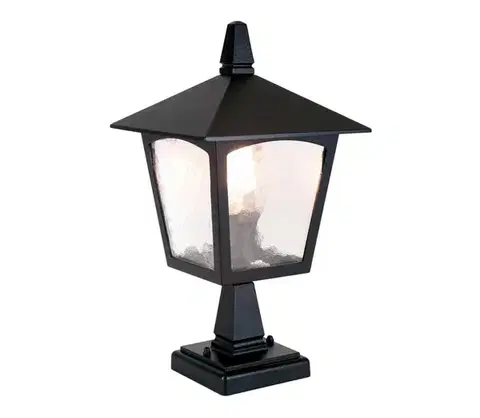 Záhradné lampy Elstead - Vonkajšia lampa YORK 1xE27/100W/230V IP43 BL7-BLACK