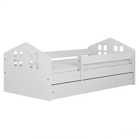 Postele pre dievčatá Detská posteľ Kacper+Sz+M Biely 80x180