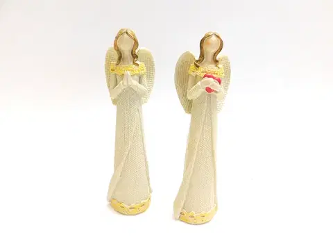 Sošky, figurky - anjeli MAKRO - Dekorácia - Anjel háčkovaný 2ks