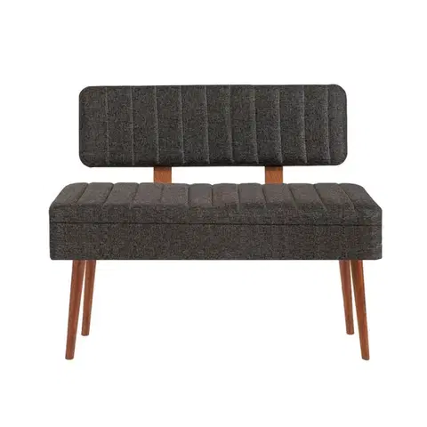 Stoličky Bank Vina 1053 - 1 - Anthracite, Walnut