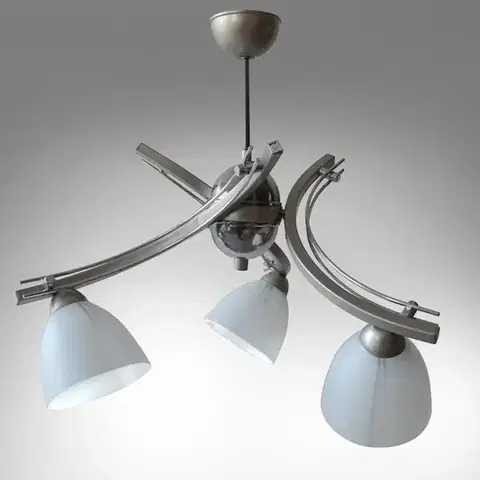Moderné lampy do obývačky Luster Rubik 2598/Z-B-3  LW3 nikel