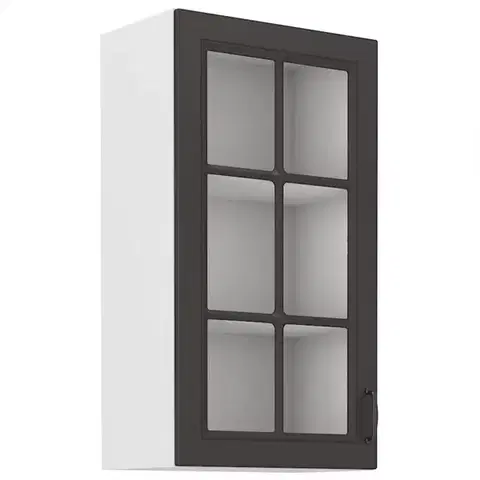 Kuchynské skrinky visiace Kuchynská skrinka STILO grafit mat/biely 40gs-90 1f