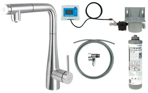 Kúpeľňové batérie DEANTE - Eridan 1500 batéria kuchynská, so sadou na filtráciu vody, s vyťahovacou hubicou; BREF075M
