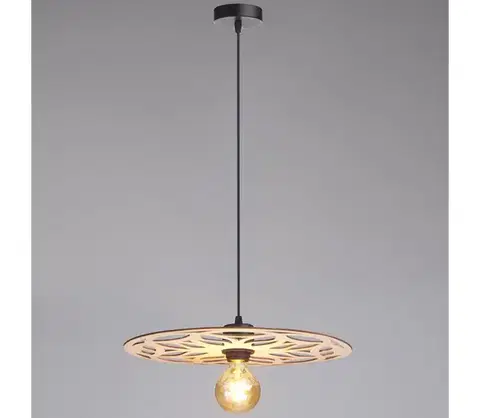 Svietidlá HEXE Luster na lanku FALCO 1xE27/60W/230V pr. 40 cm béžová 0713