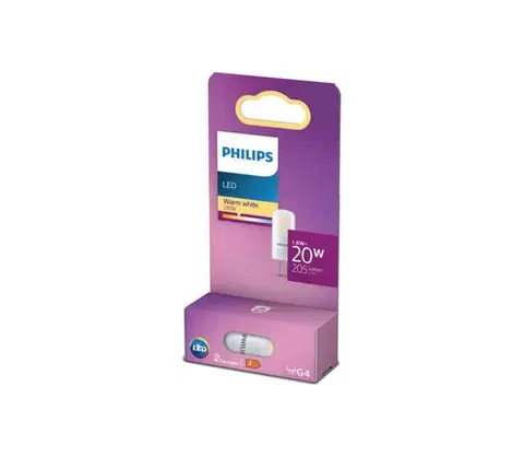 Žiarovky Philips 1,8W, G4, teplá biela 8718699767631