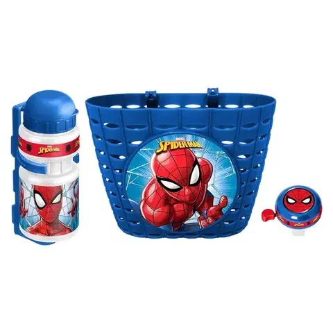 Príslušenstvo pre vozítka Cyklistická súprava Spiderman (košík, fľaša, zvonček)