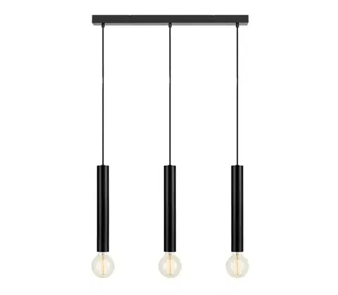 Svietidlá Markslöjd 108262 - Luster na lanku SENCILLO 3xE27/40W/230V čierna 108262